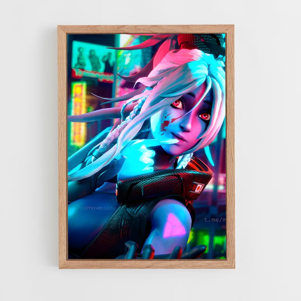 Poster Neon Drow – affiche Dota (vue 4)